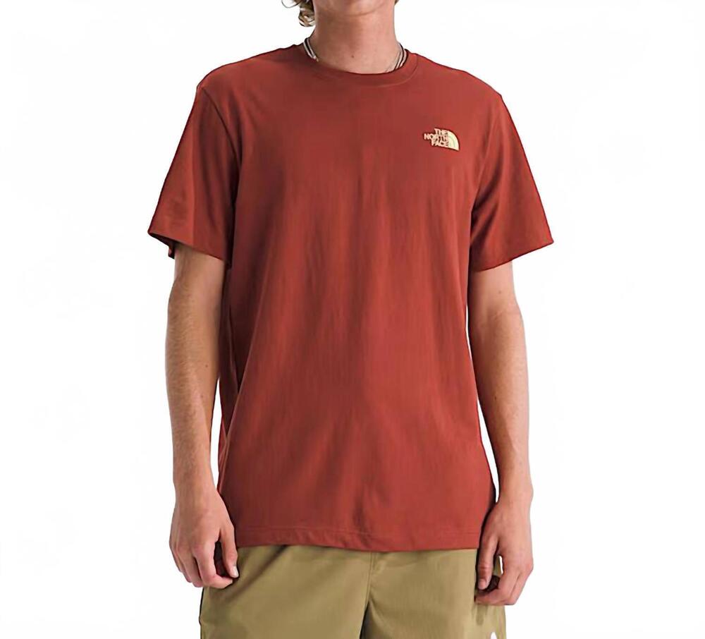 NEW THE NORTH FACE men's escape the city regular short sleeve tee in iron clay